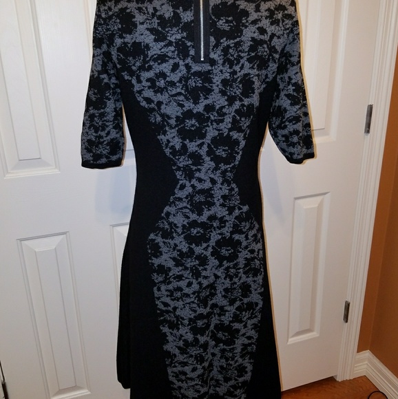 Allison Brittany XL blk/gry light knit dress - Picture 2 of 6